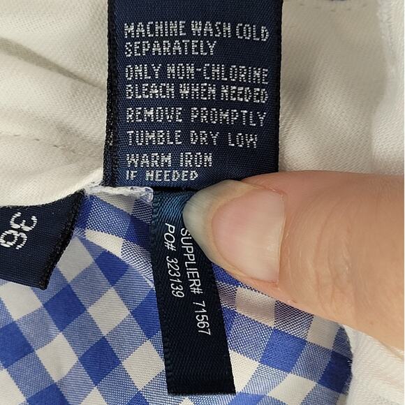 Ralph‎ Lauren Polo Golf Blue Gingham Plaid Mens Performance Shorts - Picture 13 of 15